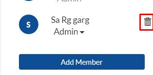 ‘Add Member’ button on the bottom right corner of the screen