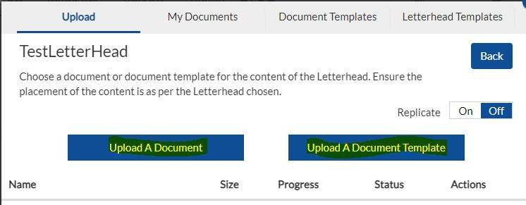 Local Computer or from Document Template