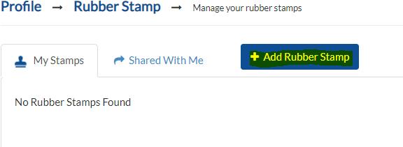 Click Add Rubber Stamp