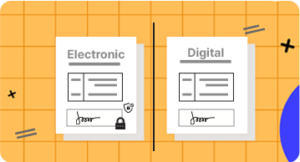 Learn the basic difference between Electronic and Digital Signatures.